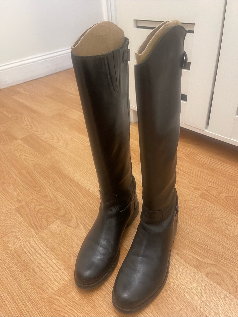 Sam Edelman Tall Black Leather Riding Boots